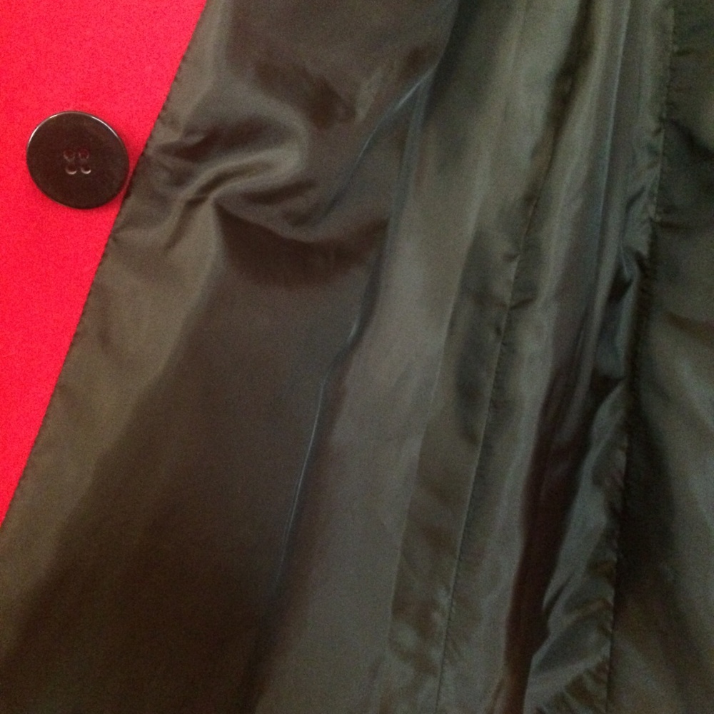 BRAND NEW Black Rivet Red Pea Coat, medium - Picture 6 of 11